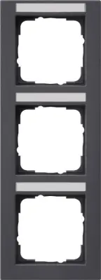 Pokrovni okvir Gira 3f. anth navpični, odporen proti zlomu 110323