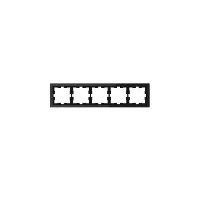 Merten Okvir 5f.onyxsw D-Life steklo MEG4050-6503