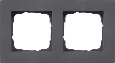 Pokrivni okvir Gira, 2-kanalni, anth 0212235