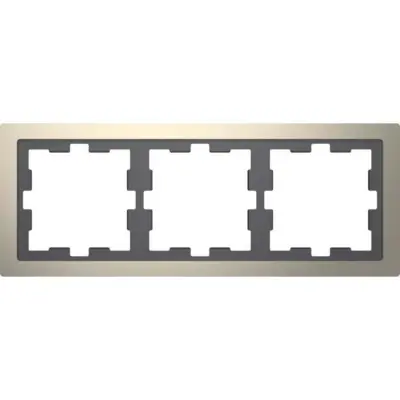 Merten okvir 3f.nickelmet D-Life kovinski MEG4030-6550