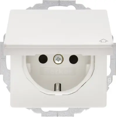Berker SCHUKO vtičnica z odklopnim pokrovom 47446089