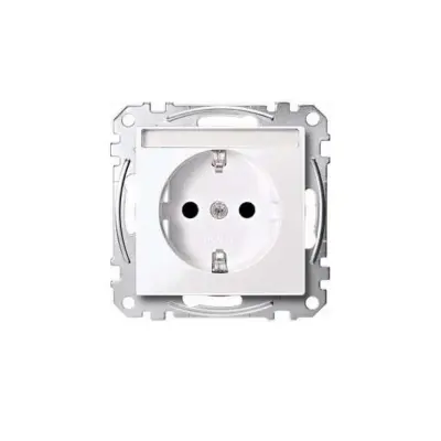 Merten SCHUKO vtičnica aws/gl s poljem za označevanje MEG2302-0325