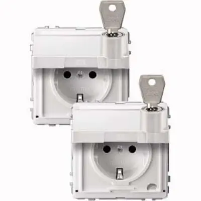 Merten SCHUKO vtičnica pws s tečaji MEG2318-7219