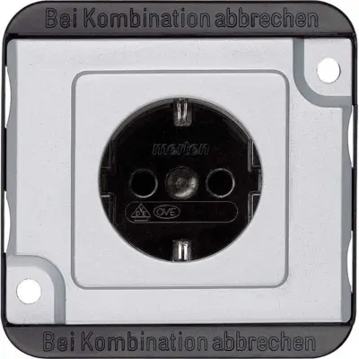 Merten SCHUKO vtičnica mat srebrna MEG2400-7060