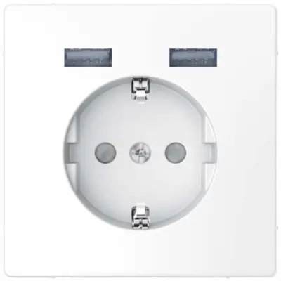 Merten SCHUKO vtičnica s polnilnikom USB anth MEG2366-6034