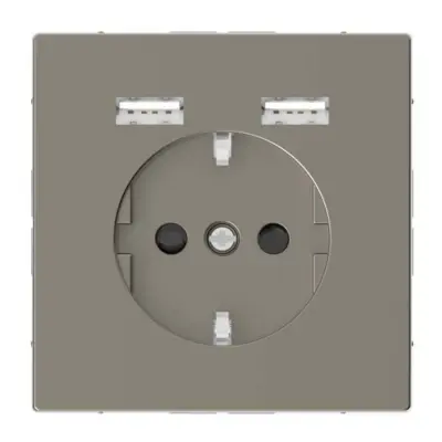 Merten SCHUKO vtičnica s polnilnikom USB nmet MEG2366-6050