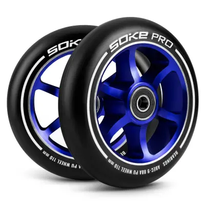 110 mm Navy Blue Scooter Wheels 2 PC.