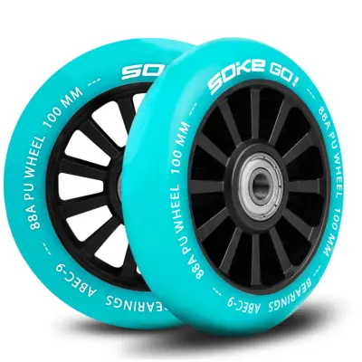 100 mm turkizni skuterji 2 pc.