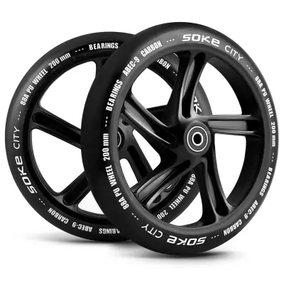 Krogi za urbani skuter 200 mm črni 2 pc.