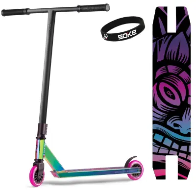 Tekmovalni skuter Soke Evo Street Black Neochrome