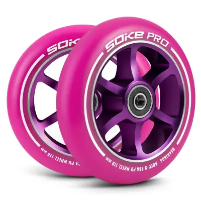 110 mm Scooter Wheels Pink 2 PCS.