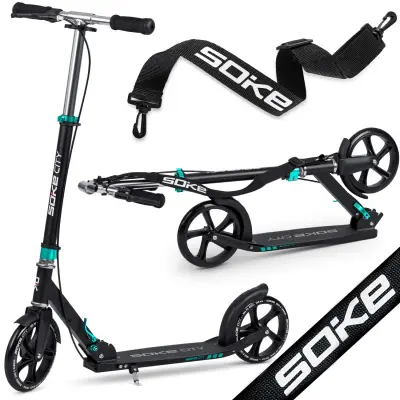 Soce City Black and Turkizni skuter