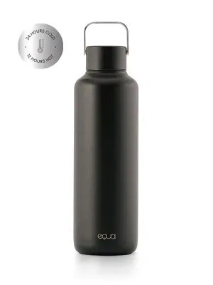 EQUA, termo steklenica iz nerjavečega jekla, Timeless Dark, 600 ml