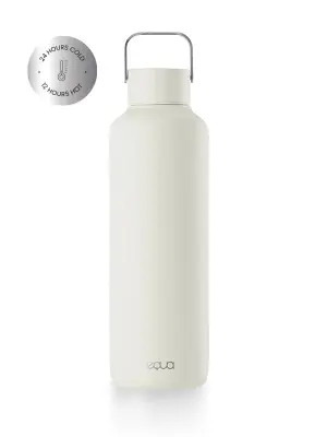 EQUA, termo steklenica iz nerjavečega jekla, Timeless White, 600 ml