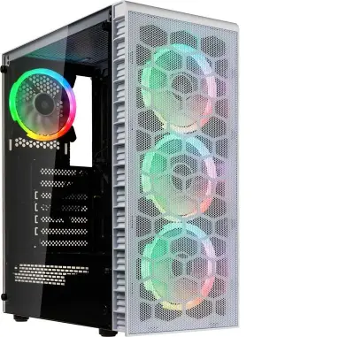 KOLINK OBSERVATORY LITE MESH ATX RGB osvetljeno ohišje, belo