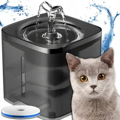 Avtomatska senzorska fontana in napajalnik za mačke in pse 2000ml USB črna