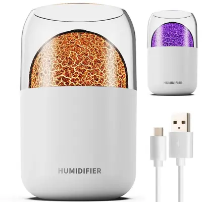 Moderni LED RGB difuzor vlažilec zraka izparjevalnik 300ml USB