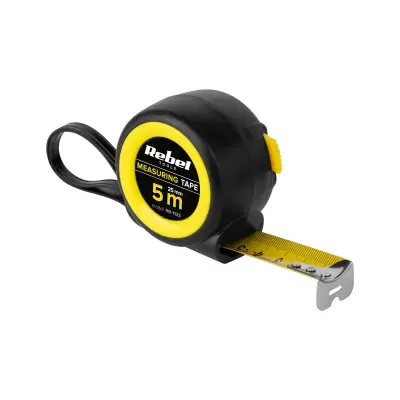 Jeklen tračni meter 5m 25mm gumiran