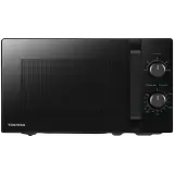 Microwave oven, volume 20L, mechanical control, 800W, 5 power levels, LED lighting, defrosting, cooking end signal, black