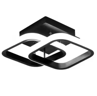 Moderna stropna nadometna LED svetilka 22W 24cm 4500K črna