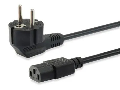 Equip 112121 napajalni kabel črn 3 m napajalni vtič tip F C13 spojnik Equip tok priključni kabel  3 m črna