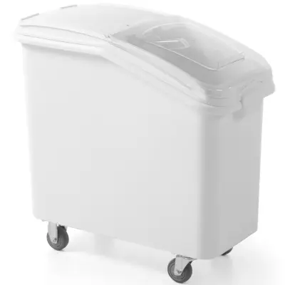 Gostinski voziček posoda za sipke izdelke, sladkor, zdrob, riž, na kolesih, 81 l - Hendi 877913