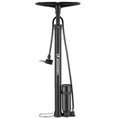 Ročna kolesarska črpalka za kolo, črna