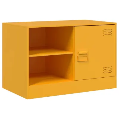 vidaXL TV omarica gorčično rumena 67x39x44 cm jeklo