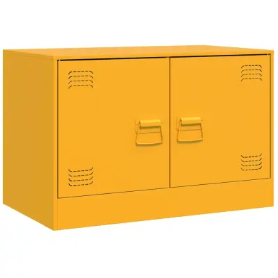 vidaXL TV omarica gorčično rumena 67x39x44 cm jeklo