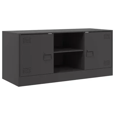 vidaXL TV omarica črna 99x39x44 cm jeklo
