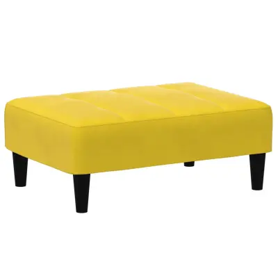 vidaXL Stolček za noge rumen 77x55x31 cm žamet