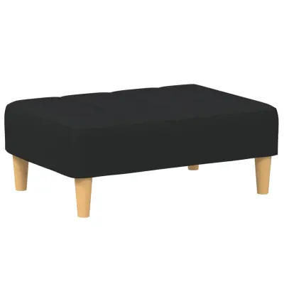 vidaXL Stolček za noge črn 77x55x31 cm blago