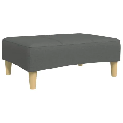 vidaXL Stolček za noge temno siv 77x55x31 cm blago