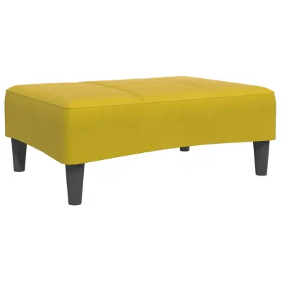 vidaXL Stolček za noge rumen 77x55x31 cm žamet