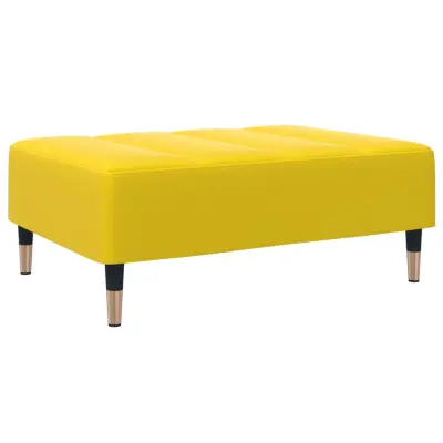 vidaXL Stolček za noge rumen 77x55x31 cm žamet