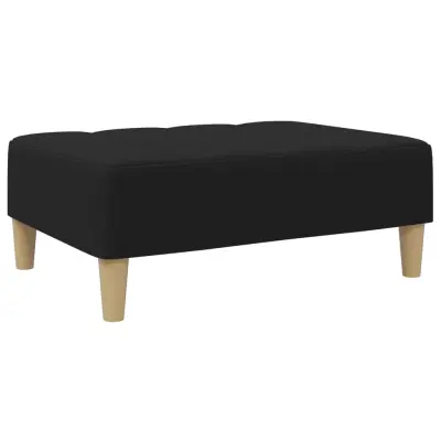 vidaXL Stolček za noge črn 77x55x31 cm blago