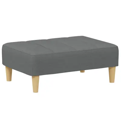 vidaXL Stolček za noge temno siv 77x55x31 cm blago
