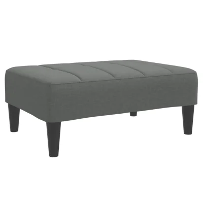 vidaXL Stolček za noge temno siv 77x55x31 cm blago
