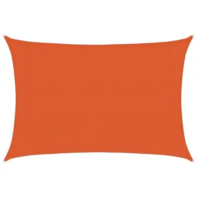 vidaXL Senčno jadro 160 g/m² oranžna 3x4 m HDPE
