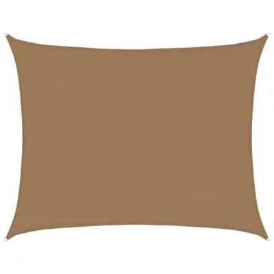 vidaXL Senčno jadro 160 g/m² taupe 6x7 m HDPE