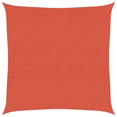 vidaXL Senčno jadro 160 g/m² kvadratno terakota 4,5x4,5 m HDPE