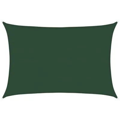 vidaXL Senčno jadro 160 g/m² temno zeleno 5x6 m HDPE
