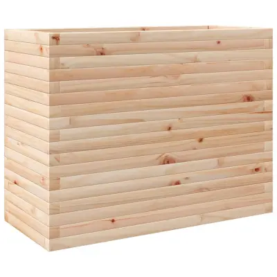 vidaXL Vrtno cvetlično korito 90x40x68,5 cm trdna borovina