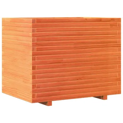vidaXL Vrtno cvetlično korito voščeno 90x60x72,5 cm trdna borovina