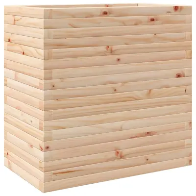 vidaXL Vrtno cvetlično korito 70x40x68,5 cm trdna borovina