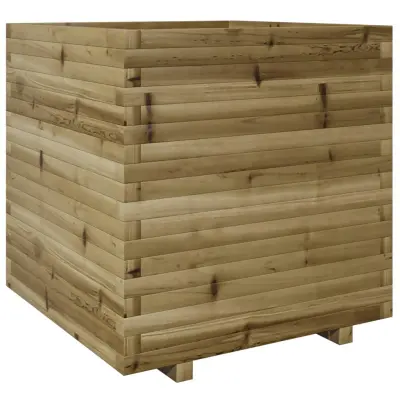 vidaXL Vrtno cvetlično korito 70x70x72,5 cm impregnirana borovina