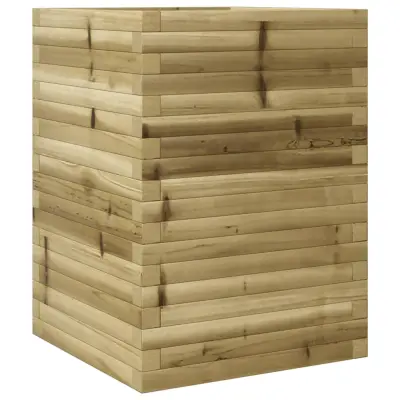 vidaXL Vrtno cvetlično korito 50x50x68,5 cm impregnirana borovina