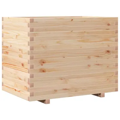 vidaXL Vrtno cvetlično korito 90x60x72 cm trdna borovina