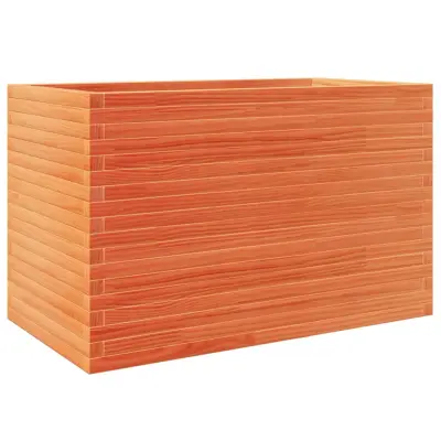 vidaXL Vrtno cvetlično korito voščeno 110x60x68,5 cm trdna borovina