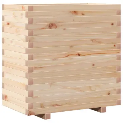 vidaXL Vrtno cvetlično korito 70x40x72 cm trdna borovina